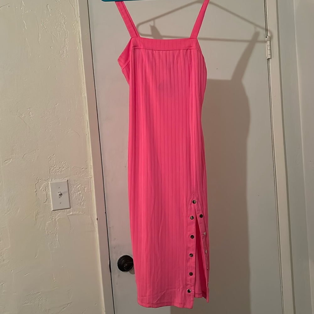 Hot Pink Stretchy Dress